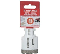 Коронка алмазная Hardcore по керамограниту для УШМ 40 мм, М14 155040