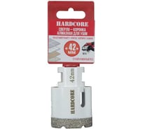 Коронка алмазная Hardcore по керамограниту для УШМ 42 мм, М14 155042