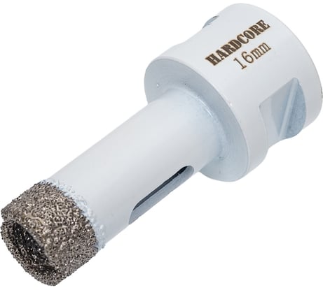 Коронка алмазная Hardcore по керамограниту для УШМ 16 мм, М14 155016