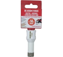 Коронка алмазная Hardcore по керамограниту для УШМ 14 мм, М14 155014