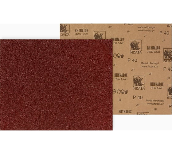 Лист RHYNALOX (50 шт; 230х280 мм; Р40) INDASA 01369