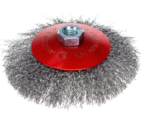 Щетка металлическая тарелка (125 мм; М14) для УШМ ЕРМАК 656-043