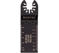 Насадка для МФИ (реноватора) пильная прямая RUNTEC BiM 34x55 мм по дереву, пластику и металлу RT-OCB34x55