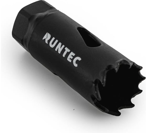 Коронка биметаллическая RUNTEC 22 мм BiM HSS-Co8, 4-6 TPI RT-HBV22