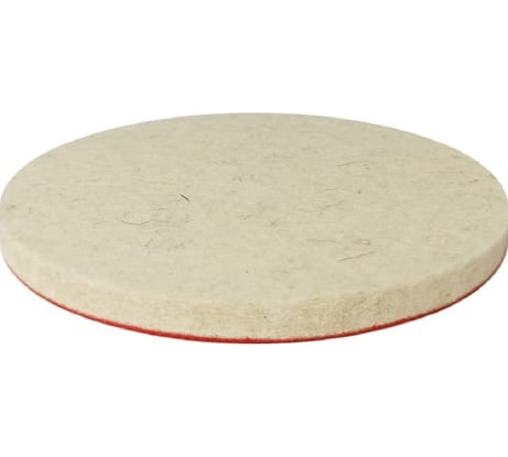 Круг полировальный 125х6 мм, войлок натуральный на липучке Diamond Industrial DIDPOL1256