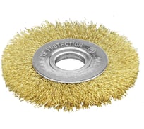 Кордщетка дисковая P.I.T. 125x0.3мм, латунированная витая проволока, отверстие 22,2 мм APLS12-U125