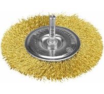 Кордщетка дисковая P.I.T. 38x0.3мм, латунированная витая проволока, хвостовик 6 мм APLS10-F038