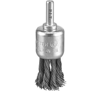 Кордщетка кистеобразная P.I.T. 25x0.5мм, стальная крученая проволока, хвостовик 6 мм APLS10-H025