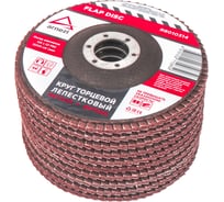Круг лепестковый торцевой Arnezi 125x22 мм, Р80, 10 шт R8010314