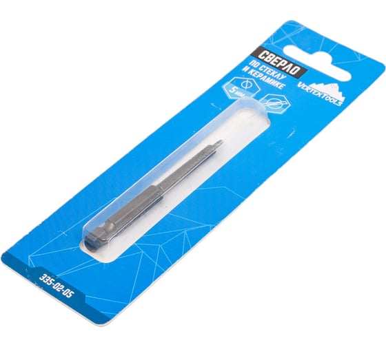 Сверло по стеклу и керамике 5 мм vertextools 335-02-05