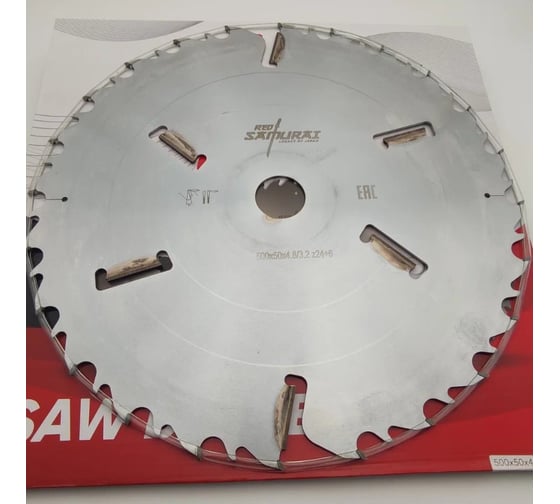 Диск пильный RED SAMURAI 500x50x4.8/3.2 z24+6 WZ TPRS0000475 1