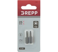 Набор бит GREPP T10x25 мм, стальS2, (2шт) 11683
