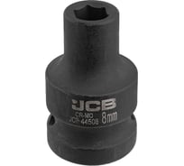 Головка ударная 6-гранная JCB 8 мм, 1/2"DR JCB-44508(59443)
