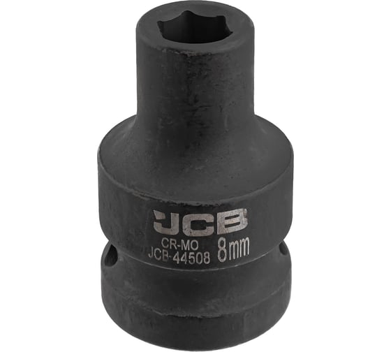 Головка ударная 6-гранная JCB 8 мм, 1/2"DR JCB-44508(59443) 1