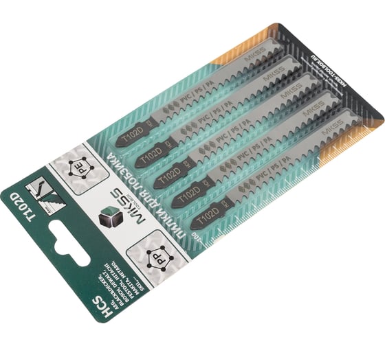 Пилки для электролобзика по пластмассе MKSS Toolbox MK0912 Т102D MKSS MK09120102