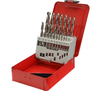 Набор сверл по металлу H-Tools серия Pro 1-10 мм, 19 шт, DIN338, HSS-G, 118градусов 214214PRO