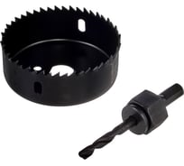 Кольцевая пила HCS по дереву РемоКолор 76 мм, сверло 6 мм, держатель 35-7-676