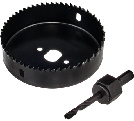 Кольцевая пила HCS по дереву РемоКолор 100 мм, сверло 6 мм, держатель 35-7-600