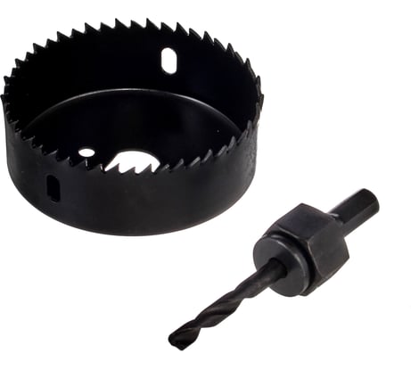 Кольцевая пила HCS по дереву РемоКолор 80 мм, сверло 6 мм, держатель 35-7-680