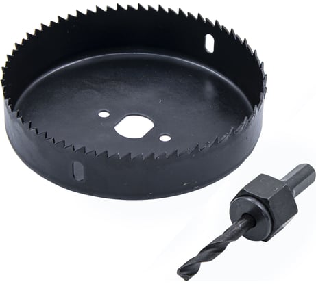 Кольцевая пила HCS по дереву РемоКолор 114 мм, сверло 6 мм, держатель 35-7-611