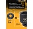 Головка ударная 6-гранная JCB 45 мм, 3/4DR JCB-46545(59552) 3