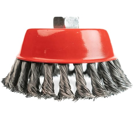 Щетка-чашка по нержавеющей стали для УШМ SAMGRUPP 100 мм, М14, крученая Inox SAMC-030200100