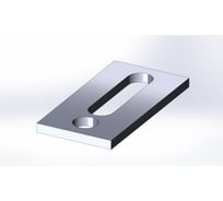 Упор прямой Ferrous Metal 100х50 6 мм уп100506