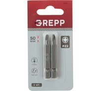 Набор бит GREPP PZ2x50 мм, сталь S2, (2шт) 11693