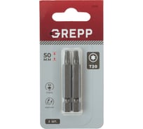 Набор бит GREPP T20x50 мм, сталь S2, (2шт) 11699