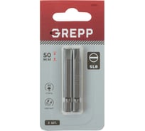 Набор бит GREPP SL8x50 мм, сталь S2, (2шт) 11697
