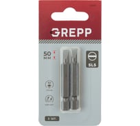 Набор бит GREPP SL5x50 мм, сталь S2, (2шт) 11695