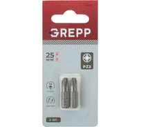Набор бит GREPP PZ3x25 мм, сталь S2, (2шт) 11679