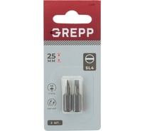 Набор бит GREPP SL4x25 мм, сталь S2, (2шт) 11680