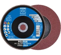 Круг шлифовальный лепестковый PFERD PFC 180 A40 SG STEELOX (167823) 67704185