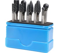 Набор бор-фрез твердосплавных H-Tools 10 шт HM TiALN S=6мм Mini-Box 116002FHT