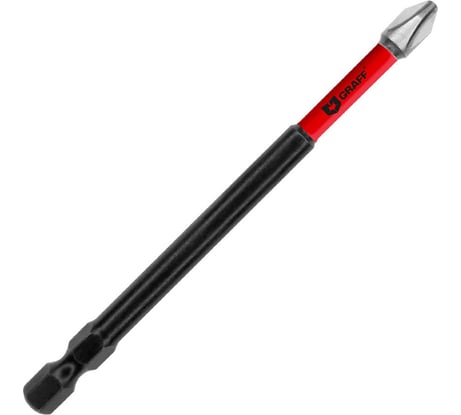 Бита GRAFF Expert Impact PH2, 100 мм, 1 шт в блистере 502100