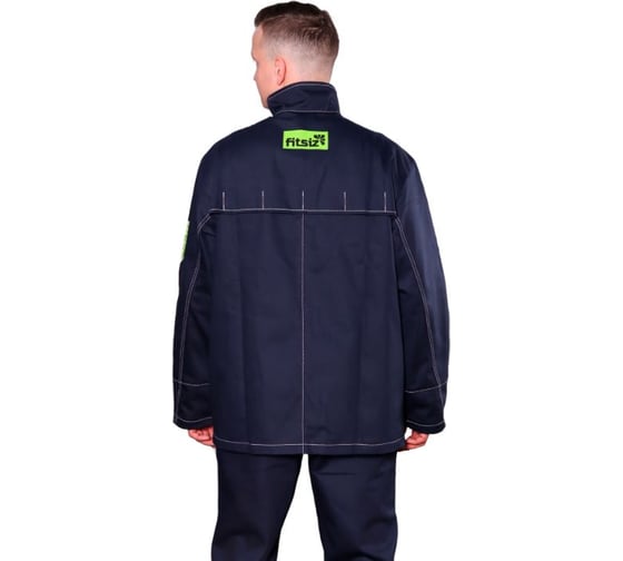 Костюм сварщика FITSIZ мужской FW02 (WC), (куртка+брюки) 2 класс защиты, 100% х/б, р-р 48-50/170-176 FSC-W002.48-50/170-176 1