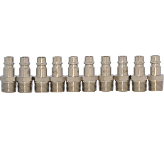 БРС KraftWell папа, резьба M3/8, 10 шт KRW-QC38MM-10 1