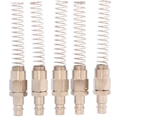 БРС KraftWell папа, c пружиной для шланга 8x12 мм, 5 шт KRW-QCS0812M-5