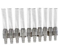 БРС KraftWell папа, c пружиной для шланга 10x15 мм, 10 шт KRW-QCS1014M-10