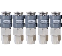 БРС KraftWell мама для шланга 8x12 мм, 5 шт KRW-QC0812F-5