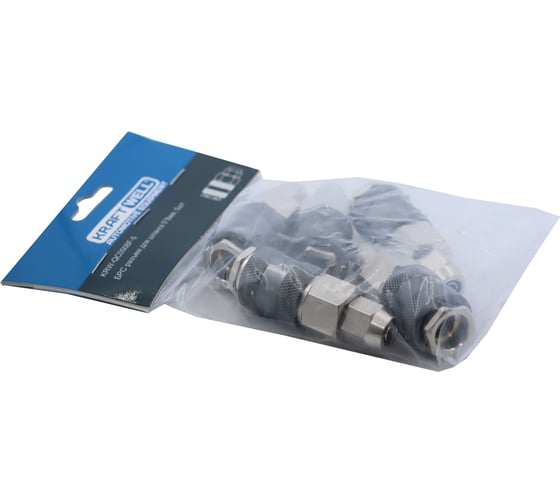 БРС KraftWell мама для шланга 5x8 мм, 5 шт KRW-QC0508F-5