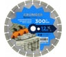 Алмазный сегментный диск по бетону,кирпичу Kronger 300x25,4 мм B200300