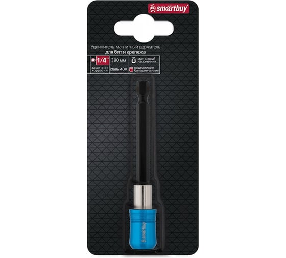 Удлинитель-магнитный держатель для бит и крепежа SMARTBUY 90 мм, 1/4" HEX, Tools SBT-SCBE-90-14M
