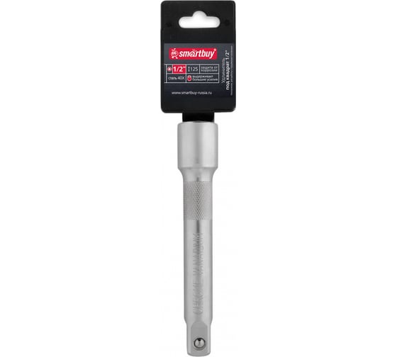 Удлинитель под квадрат SMARTBUY 1/2", 125 мм, сталь угл. матовая, Tools SBT-SWL-125-12p1 1