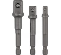 Набор переходников SMARTBUY на квадрат 1/4", 3/8", 1/2", с шестигранника hex 1/4, 40Х Tools SBT-IS-H14-2438