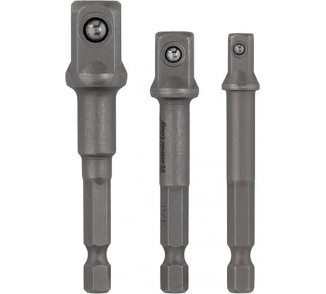 Набор переходников SMARTBUY на квадрат 1/4", 3/8", 1/2", с шестигранника hex 1/4, 40Х Tools SBT-IS-H14-2438