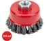 Щетка-чашка по металлу для УШМ SAMGRUPP 65 мм, М14, крученая, Inox, 100 шт SAMC-030200065-100 1