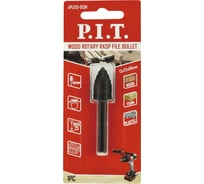 Шарошка стальная по дереву P.I.T. 13x23 мм, хвостовик 6 мм APLS13-013H