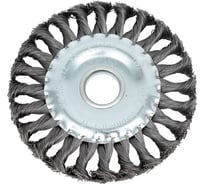 Щетка плоская для УШМ Hardcore 125x22,23 мм, кручёная проволока 221125